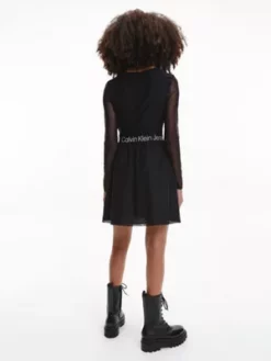 Calvin Klein Robe Patineuse En Maille Avec Logo Tape 10 Calvin Klein Robe Patineuse En Maille Avec Logo Tape -Pas Cher Calvin Klein Magasin J20J220350 BEH alternate2