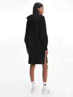 Calvin Klein Robe Sweat Relaxed à Capuche -Pas Cher Calvin Klein Magasin J20J220360 BEH alternate2