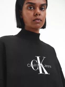 Calvin Klein Sweat Oversize Avec Monogramme -Pas Cher Calvin Klein Magasin J20J220431 BEH alternate4