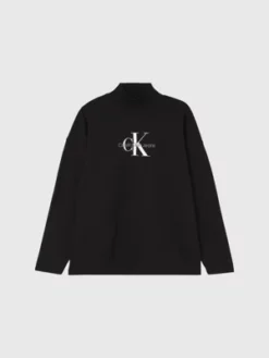 Calvin Klein Sweat Oversize Avec Monogramme -Pas Cher Calvin Klein Magasin J20J220431 BEH alternate5