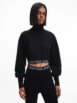 Calvin Klein Sweat à Col Roulé Avec Logo Tape