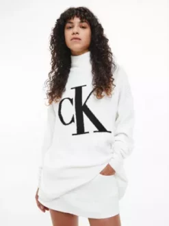 Calvin Klein Pull Oversize Avec Monogramme