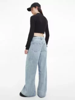 Calvin Klein Gilet Court Zippé -Pas Cher Calvin Klein Magasin J20J220441 BEH alternate2