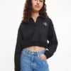 Calvin Klein Polo Sweat En Coton Recyclé -Pas Cher Calvin Klein Magasin J20J220512 BEH main