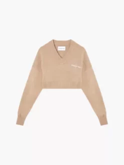 Calvin Klein Pull Court Avec Col En V -Pas Cher Calvin Klein Magasin J20J220525 PF2 alternate4