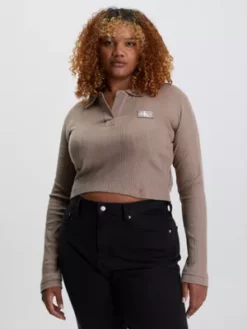 Calvin Klein Polo Slim Court -Pas Cher Calvin Klein Magasin J20J220535 GVE alternate1