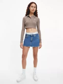 Calvin Klein Polo Slim Court -Pas Cher Calvin Klein Magasin J20J220535 GVE alternate2