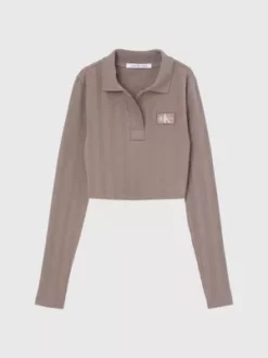 Calvin Klein Polo Slim Court -Pas Cher Calvin Klein Magasin J20J220535 GVE alternate5