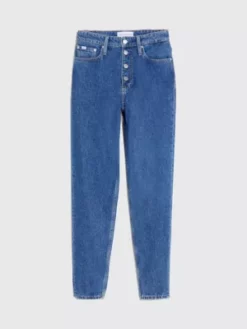 Calvin Klein Jean Mom Longueur Cheville -Pas Cher Calvin Klein Magasin J20J220604 1BJ alternate4