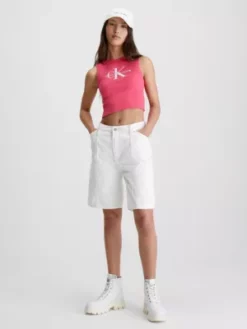 Calvin Klein Short Utilitaire En Jean 10 Calvin Klein Short Utilitaire En Jean -Pas Cher Calvin Klein Magasin J20J220649 1AA alternate3