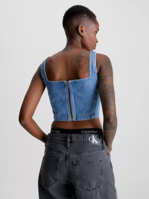 Calvin Klein Haut Corset En Jean 4 Calvin Klein Haut Corset En Jean – Image 2