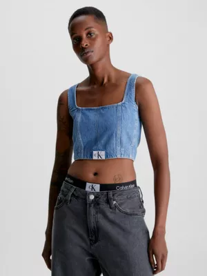 Calvin Klein Haut Corset En Jean 3 Calvin Klein Haut Corset En Jean