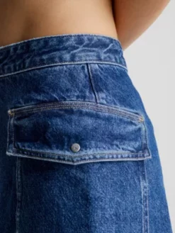 Calvin Klein Jupe Utilitaire En Jean Recyclé -Pas Cher Calvin Klein Magasin J20J220669 1A4 alternate2