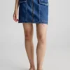 Calvin Klein Jupe Utilitaire En Jean Recyclé