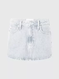 Calvin Klein Mini-jupe High Rise En Jean -Pas Cher Calvin Klein Magasin J20J220670 1AA alternate4