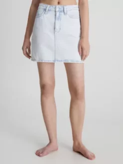 Calvin Klein Mini-jupe High Rise En Jean