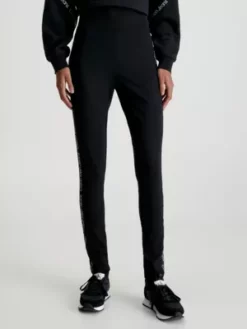 Calvin Klein Legging En Jersey Milano Avec Logo Tape