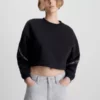 Calvin Klein Sweat-shirt Court Avec Logo Tape