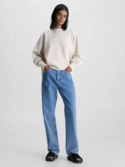 Calvin Klein Sweat Relaxed En Ottoman Côtelé -Pas Cher Calvin Klein Magasin J20J220704 ACI alternate4