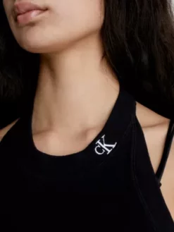 Calvin Klein Haut Dos-nu En Maille De Coton 9 Calvin Klein Haut Dos-nu En Maille De Coton -Pas Cher Calvin Klein Magasin J20J220706 BEH alternate2