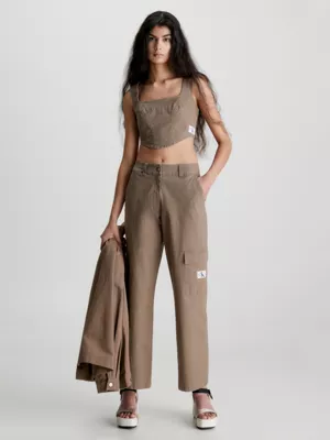 Calvin Klein Haut Corset En Toile De Coton 6 Calvin Klein Haut Corset En Toile De Coton – Image 4