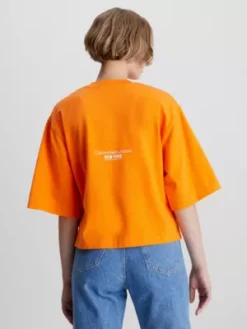 Calvin Klein T-shirt Relaxed Brodé -Pas Cher Calvin Klein Magasin J20J220727 SCB alternate2