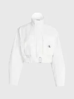 Calvin Klein Veste Utilitaire Courte Avec Ceinture -Pas Cher Calvin Klein Magasin J20J220738 YBH alternate4