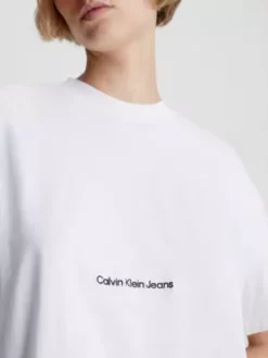 Calvin Klein Robe T-shirt Longue Relaxed 12 Calvin Klein Robe T-shirt Longue Relaxed -Pas Cher Calvin Klein Magasin J20J220742 YAF alternate4
