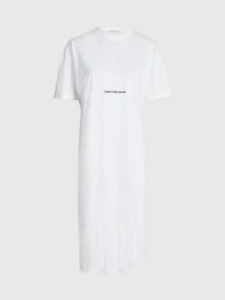 Calvin Klein Robe T-shirt Longue Relaxed 13 Calvin Klein Robe T-shirt Longue Relaxed -Pas Cher Calvin Klein Magasin J20J220742 YAF alternate5