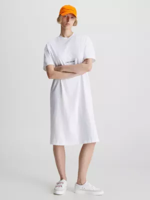 Calvin Klein Robe T-shirt Longue Relaxed 3 Calvin Klein Robe T-shirt Longue Relaxed