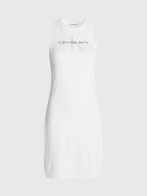 Calvin Klein Robe-débardeur Slim Côtelée Avec Monogramme 8 Calvin Klein Robe-débardeur Slim Côtelée Avec Monogramme – Image 6