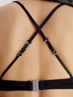 Calvin Klein Robe Longue En Satin Ouverte Dans Le Dos -Pas Cher Calvin Klein Magasin J20J220761 BEH alternate2