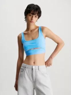 Calvin Klein Brassière Ajourée En Jersey Milano