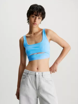 Calvin Klein Brassière Ajourée En Jersey Milano 3 Calvin Klein Brassière Ajourée En Jersey Milano