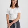 Calvin Klein T-shirt Avec Cordon De Serrage Ruché 2 Calvin Klein T-shirt Avec Cordon De Serrage Ruché -Pas Cher Calvin Klein Magasin J20J220780 YBH main