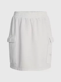 Calvin Klein Mini-jupe En éponge De Coton -Pas Cher Calvin Klein Magasin J20J220790 ACI alternate4