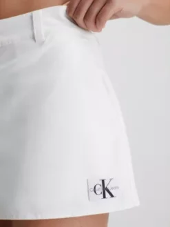 Calvin Klein Micro-jupe En Toile De Coton -Pas Cher Calvin Klein Magasin J20J220797 YBH alternate2