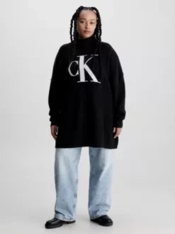 Calvin Klein Pull Grande Taille Avec Monogramme -Pas Cher Calvin Klein Magasin J20J220831 BEH alternate3