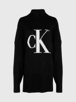 Calvin Klein Pull Grande Taille Avec Monogramme -Pas Cher Calvin Klein Magasin J20J220831 BEH alternate4
