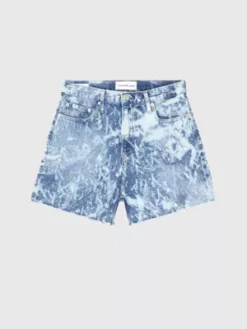 Calvin Klein Short Mom En Jean Décoloré 11 Calvin Klein Short Mom En Jean Décoloré -Pas Cher Calvin Klein Magasin J20J220857 1AA alternate4