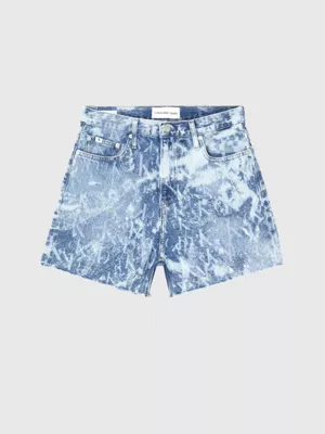 Calvin Klein Short Mom En Jean Décoloré 7 Calvin Klein Short Mom En Jean Décoloré – Image 5