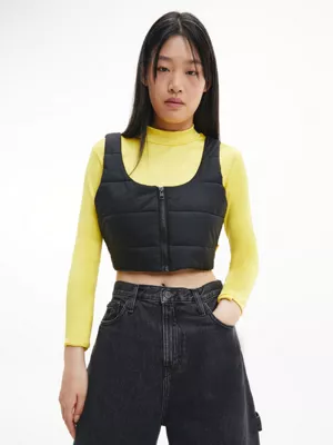 Calvin Klein Doudoune Débardeur Court 3 Calvin Klein Doudoune Débardeur Court