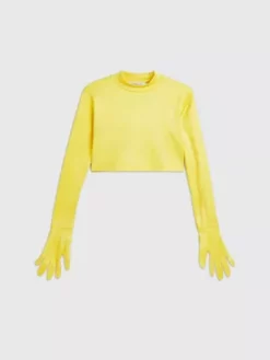 Calvin Klein T-shirt Slim à Manches Longues Avec Gants 13 Calvin Klein T-shirt Slim à Manches Longues Avec Gants -Pas Cher Calvin Klein Magasin J20J220873 ZFS alternate4