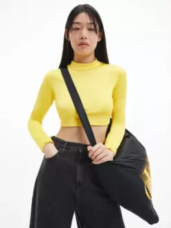 Calvin Klein T-shirt Slim à Manches Longues Avec Gants