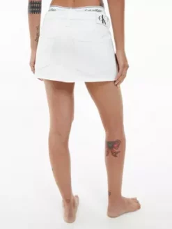 Calvin Klein Micro-mini-jupe En Jean -Pas Cher Calvin Klein Magasin J20J220927 1AA alternate2