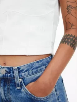 Calvin Klein Débardeur En Tissu éponge De Coton 10 Calvin Klein Débardeur En Tissu éponge De Coton -Pas Cher Calvin Klein Magasin J20J220960 YBI alternate3