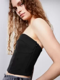 Calvin Klein Bustier En Coton Recyclé -Pas Cher Calvin Klein Magasin J20J220973 BEH alternate2