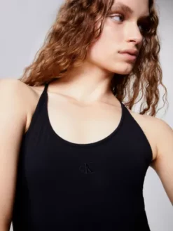 Calvin Klein Body à Bretelles Décolleté Dans Le Dos -Pas Cher Calvin Klein Magasin J20J220974 BEH alternate2