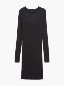 Calvin Klein Robe Mi-longue à Manches Longues En Maille 14 Calvin Klein Robe Mi-longue à Manches Longues En Maille -Pas Cher Calvin Klein Magasin J20J220981 BEH alternate5