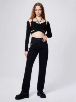 Calvin Klein Boléro à Manches Longues 12 Calvin Klein Boléro à Manches Longues -Pas Cher Calvin Klein Magasin J20J220984 BEH alternate3